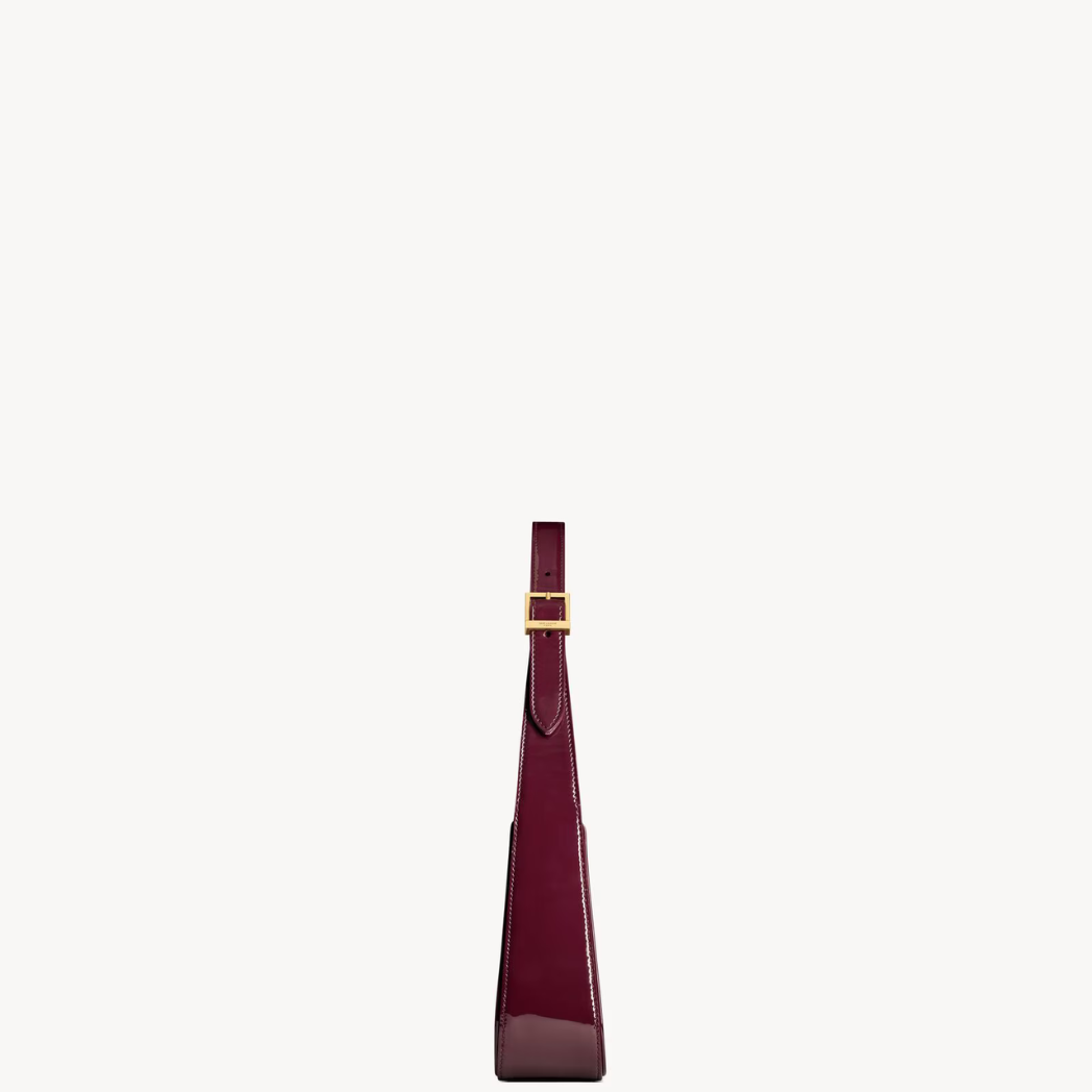 Le 5 À 7 Hobo Bag en Cuir Verni - Dark Red Wine