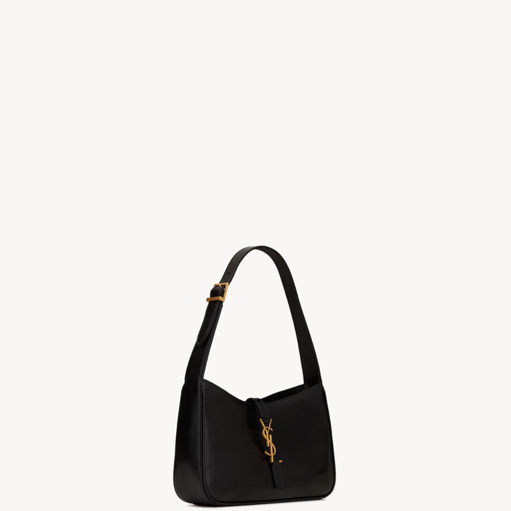YSL - Le 5 À 7 Hobo Bag en Cuir Noir Lisse