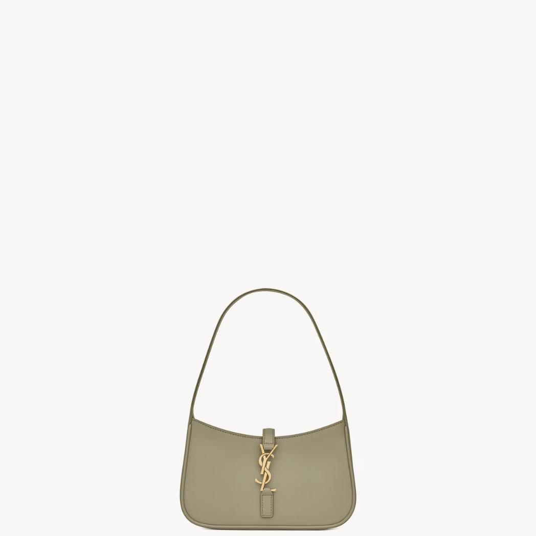 YSL - Le 5 À 7 Hobo Bag en Cuir Lisse - Strong Moss