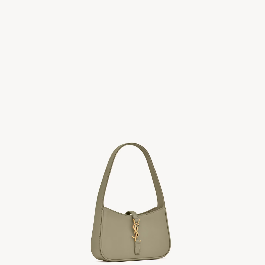 YSL - Le 5 À 7 Hobo Bag en Cuir Lisse - Strong Moss