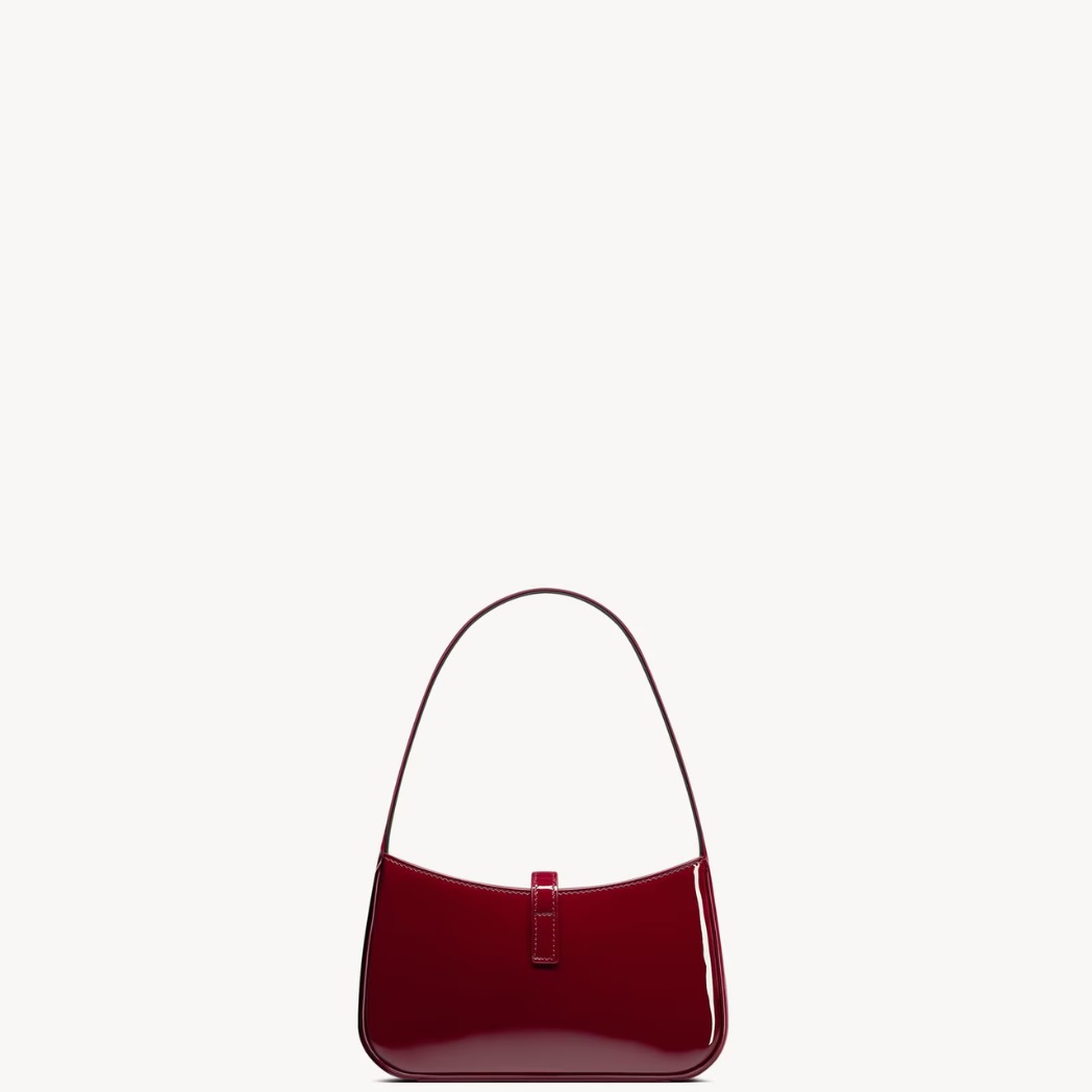 Le 5 À 7 Hobo Bag Mini en Cuir Verni - Grenade